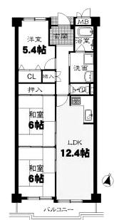 Floor plan. 3LDK, Price 14.5 million yen, Occupied area 68.17 sq m , Balcony area 10.04 sq m