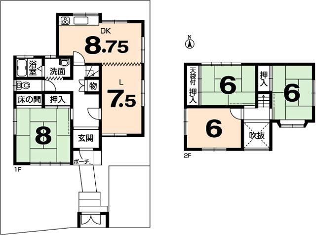 Floor plan. 12.9 million yen, 4LDK, Land area 163.27 sq m , Building area 100.01 sq m