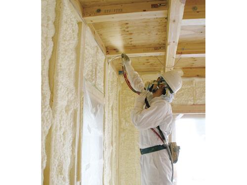 Construction ・ Construction method ・ specification. Rigid urethane foam that is used in the attic and walls, Have done a foam construction of on-site. This, Fine portion can also be constructed without a gap, Can maintain high airtightness (foam-in-place construction Description Photos)