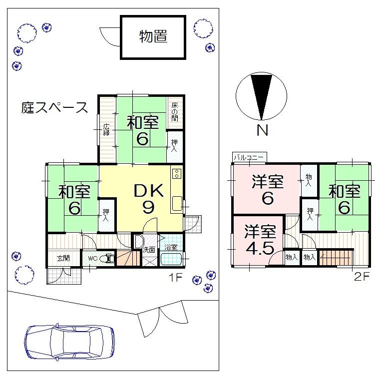 Floor plan. 7.8 million yen, 5DK, Land area 196.8 sq m , Building area 96.49 sq m