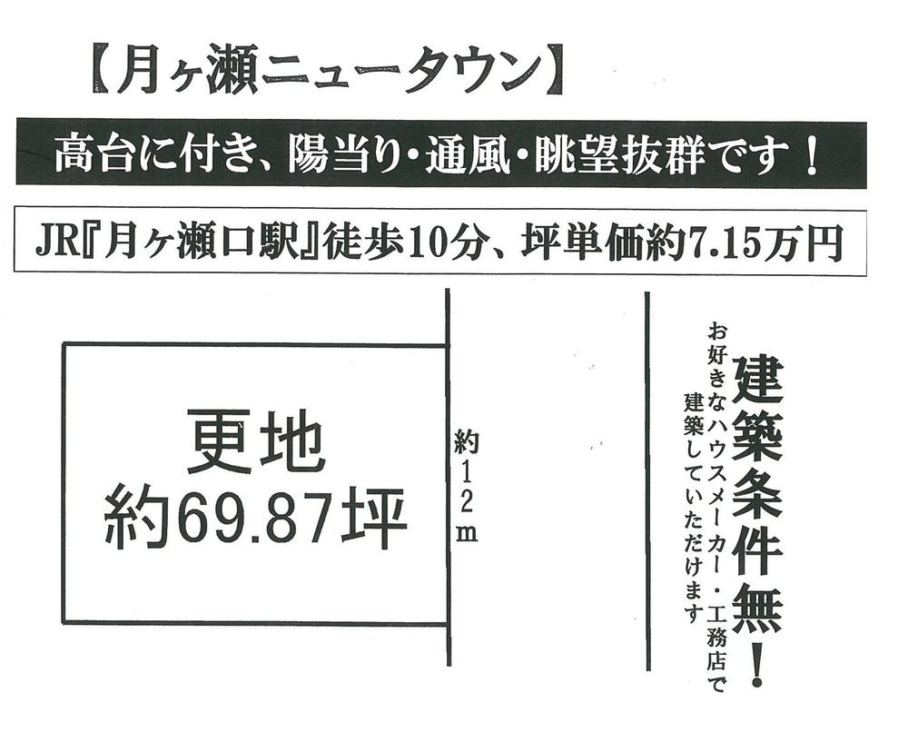 Compartment figure. Land price 5 million yen, Land area 231 sq m