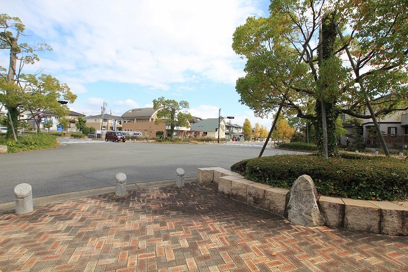 Sale already cityscape photo. Light stand proud of the sidewalk and the beautiful skyline of brick