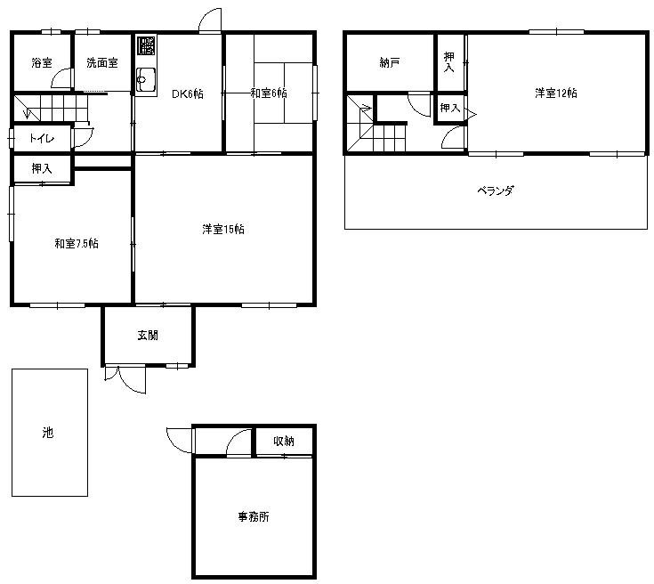 Floor plan. 36 million yen, 5DK, Land area 197.69 sq m , Building area 110.66 sq m