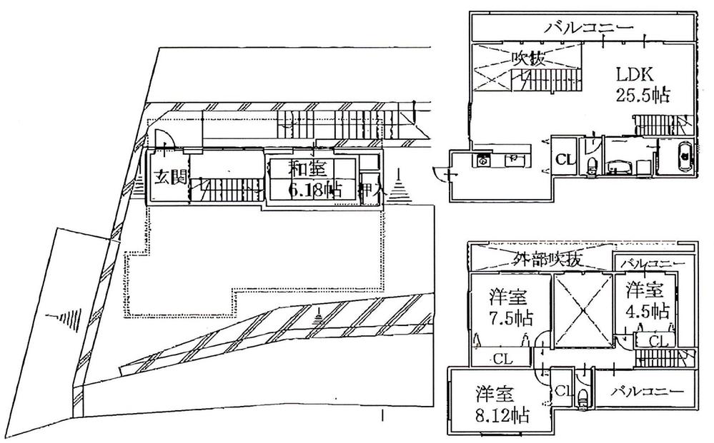 Floor plan. 31.5 million yen, 4LDK, Land area 229.02 sq m , Building area 125.03 sq m