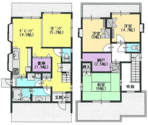 Floor plan. 23.8 million yen, 4DK+S, Land area 121.14 sq m , Building area 100.8 sq m