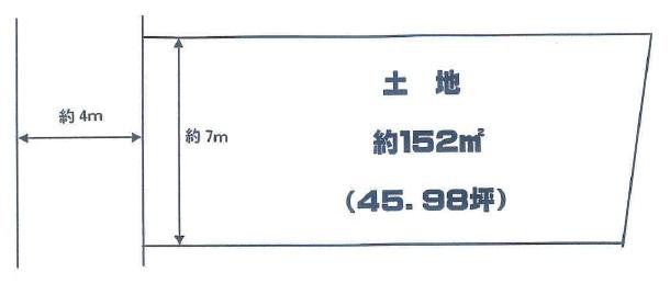 Compartment figure. Land price 22,800,000 yen, Land area 166 sq m