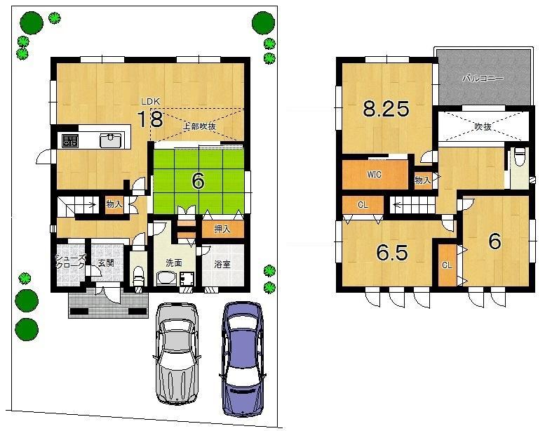 Floor plan. In spacious space of about 24 tatami and opening the Japanese-style door! 