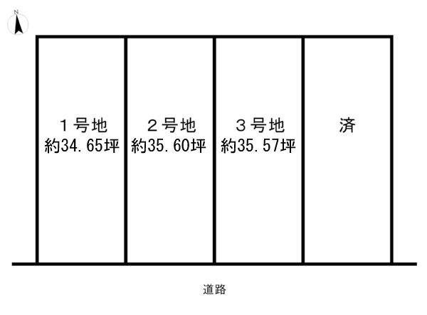 Compartment figure. Land price 17.8 million yen, Land area 114.57 sq m