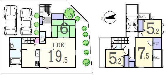 Floor plan. 42,900,000 yen, 4LDK + S (storeroom), Land area 122.59 sq m , Building area 103.28 sq m Design specifications