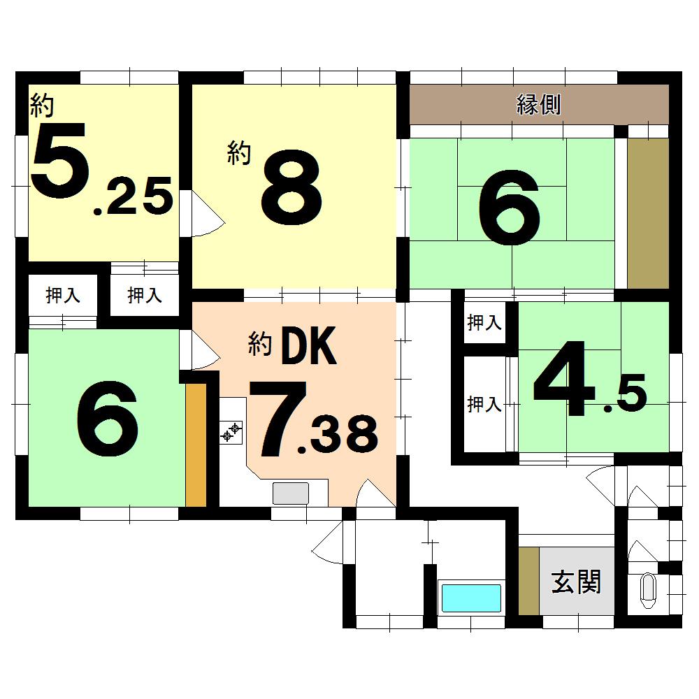 Floor plan. 39,800,000 yen, 5DK, Land area 417.07 sq m , Building area 97.47 sq m