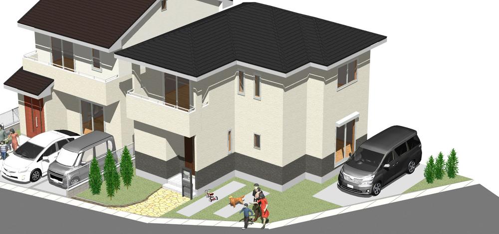 Building plan example (Perth ・ appearance). Building complete image is Perth