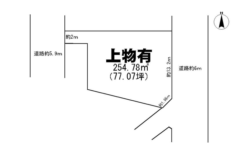 Compartment figure. Land price 29,800,000 yen, Land area 254.78 sq m