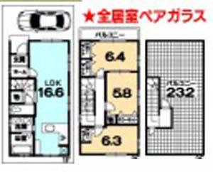 Floor plan. 25,800,000 yen, 3LDK, Land area 75.81 sq m , Building area 91.86 sq m