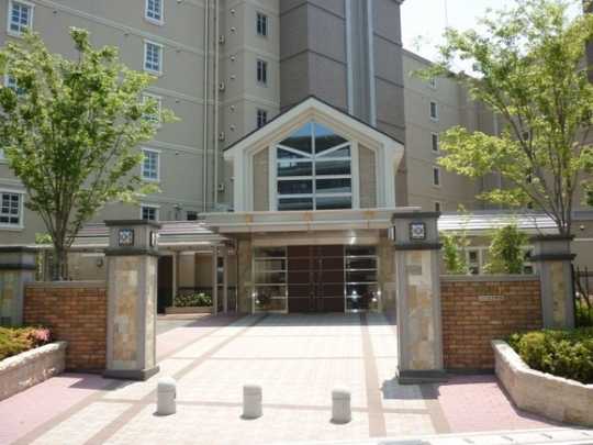 Local appearance photo. Front entrance side of the apartment appearance  Front door before has become a Rotary or