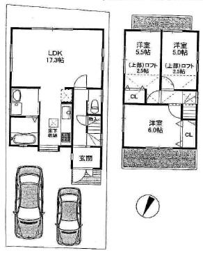 Floor plan. 24,300,000 yen, 3LDK, Land area 101.92 sq m , Building area 75.87 sq m