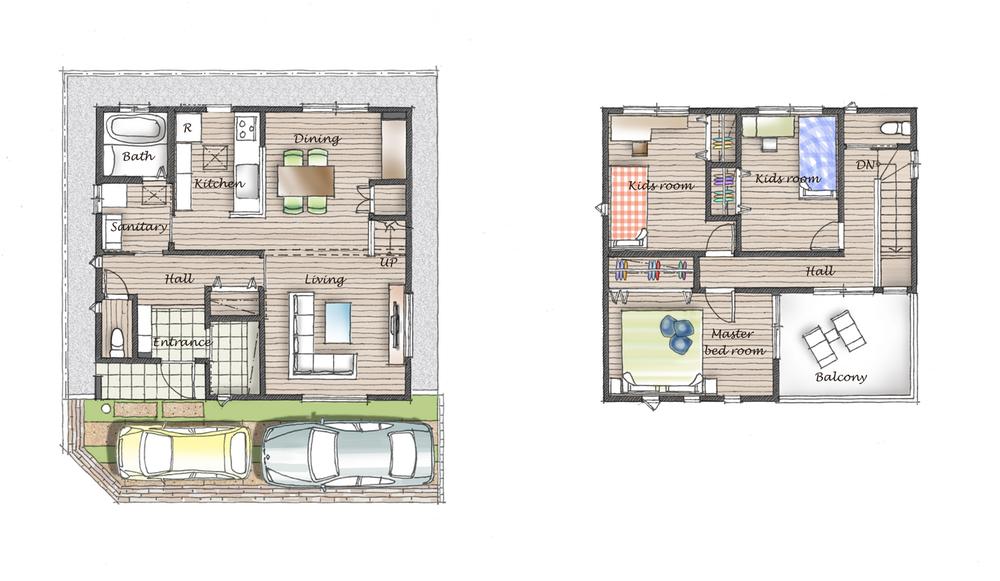 Floor plan. (No. 1 point), Price 38,280,000 yen, 3LDK, Land area 97.95 sq m , Building area 99.78 sq m