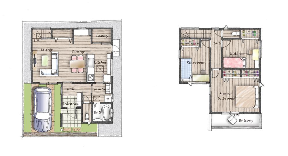 Floor plan. (No. 2 locations), Price 36,285,000 yen, 3LDK, Land area 95.48 sq m , Building area 99.36 sq m