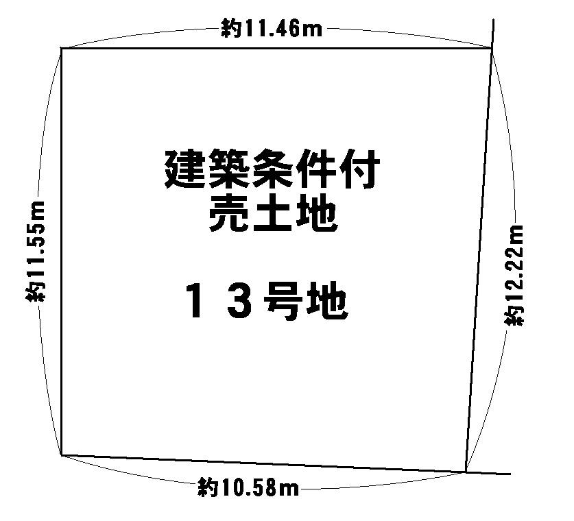 Compartment figure. Land price 19,928,000 yen, Land area 135.85 sq m