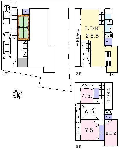 Floor plan. 31.5 million yen, 4LDK, Land area 229.02 sq m , Building area 125.03 sq m