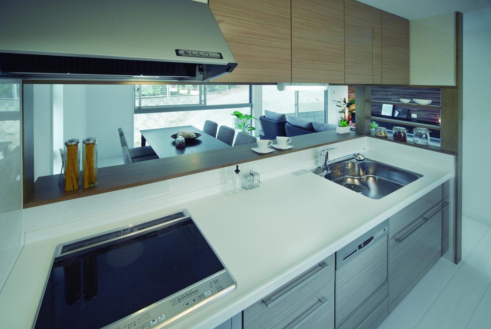 Kitchen. Can take communication with their families while the dishes because overlooking the living room dining from the kitchen