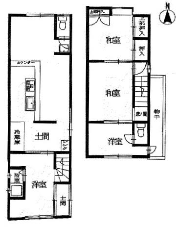 Floor plan. 12.8 million yen, 4K, Land area 79.11 sq m , Building area 51.32 sq m