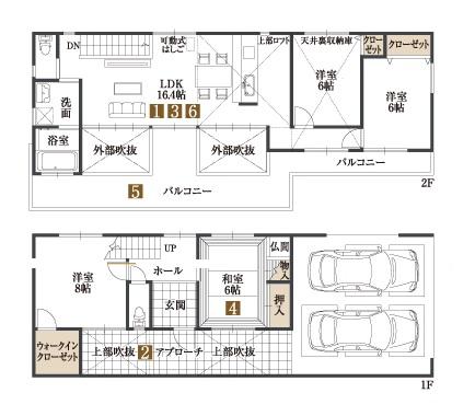 Floor plan. 44,800,000 yen, 3LDK, Land area 177.65 sq m , Building area 132.03 sq m