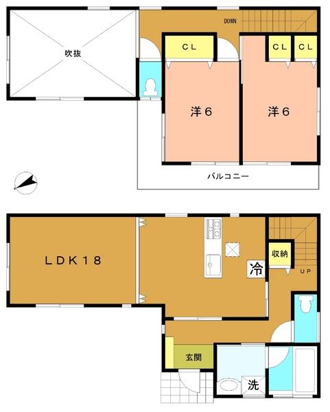 Floor plan. 26 million yen, 2LDK, Land area 104.63 sq m , Building area 83.62 sq m