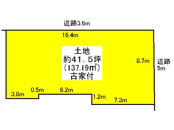 Compartment figure. Land price 24,900,000 yen, Land area 137.19 sq m