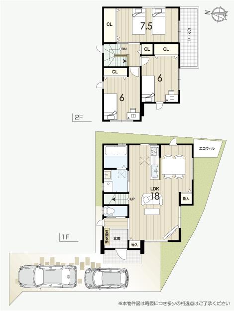 Floor plan. (No. 13 locations), Price 28,624,000 yen, 3LDK, Land area 107.41 sq m , Building area 89.02 sq m