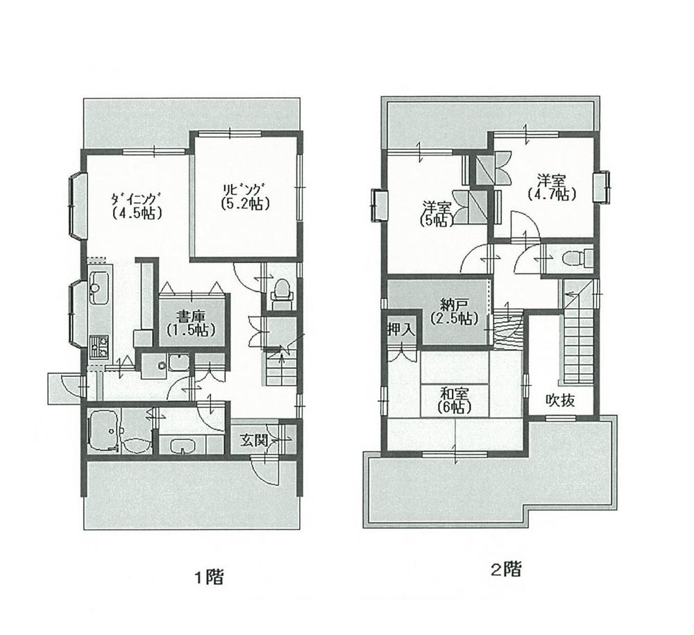 Floor plan. 23.8 million yen, 4DK + S (storeroom), Land area 121.14 sq m , Building area 100.8 sq m floor plan