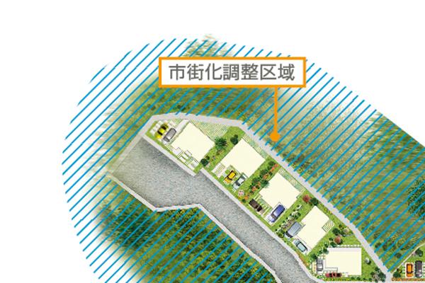 Other. Area adjacent to the east and south side of the subdivision is the urbanization control area. Since the building is not built without permission, Lush environment is preserved. 