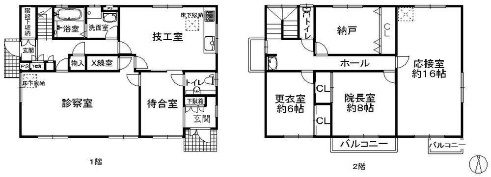 Floor plan. 50 million yen, 4DK + S (storeroom), Land area 500.07 sq m , Building area 158.15 sq m