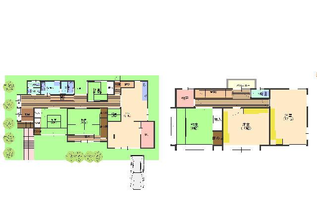 Floor plan. 33,800,000 yen, 6LDK + S (storeroom), Land area 309.07 sq m , Building area 243.34 sq m 6LDK + storeroom + shutter is equipped with garage. This house is perfect for large family or two-family houses. 