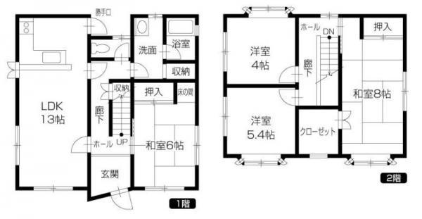 Floor plan. 12.2 million yen, 4LDK, Land area 140.05 sq m , Building area 100.81 sq m