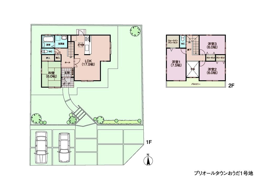 Floor plan. 25,300,000 yen, 4LDK, Land area 303.96 sq m , Building area 105.99 sq m