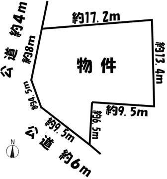 Compartment figure. Land price 4.8 million yen, Land area 229 sq m
