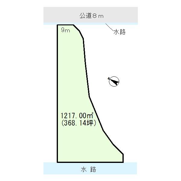 Compartment figure. Land price 20 million yen, Land area 1,217 sq m