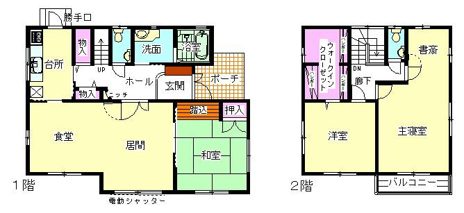 Floor plan. 20.8 million yen, 3LDK+S, Land area 249.06 sq m , Building area 132.91 sq m