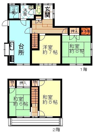 Floor plan. 12.5 million yen, 4DK, Land area 237.76 sq m , Building area 89.43 sq m