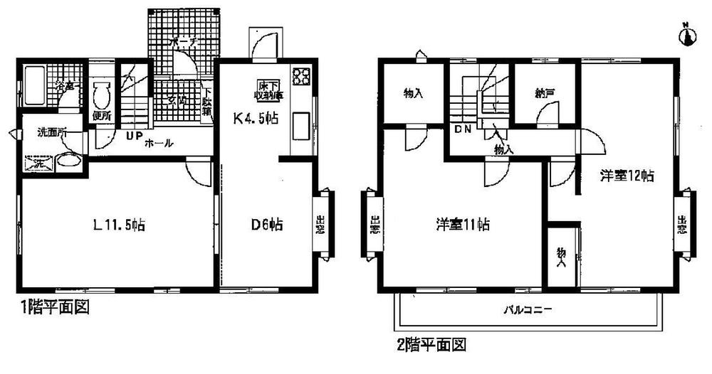 Floor plan. 11.9 million yen, 2LDK, Land area 204.68 sq m , Building area 103.51 sq m