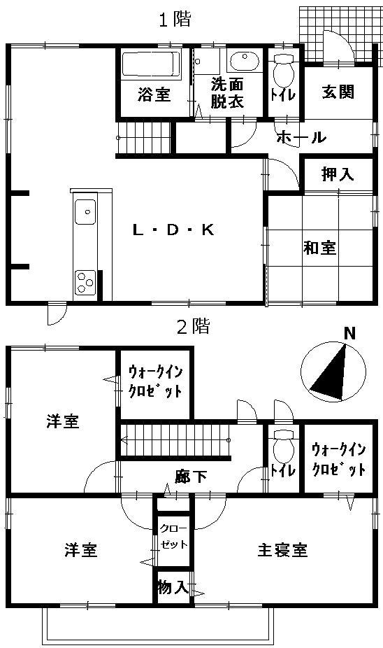 Floor plan. 31,800,000 yen, 4LDK, Land area 190.81 sq m , Building area 108.68 sq m