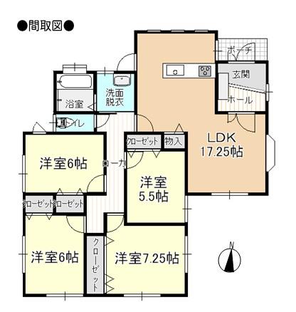 Floor plan. 25,800,000 yen, 4LDK, Land area 238.28 sq m , Building area 96.68 sq m floor plan