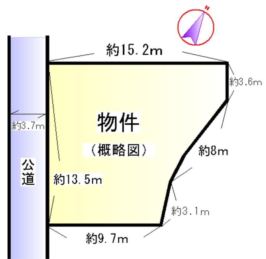 Compartment figure. Land price 8.8 million yen, Land area 172.3 sq m