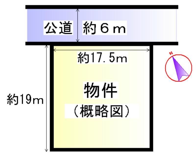 Compartment figure. Land price 24,850,000 yen, Land area 332 sq m