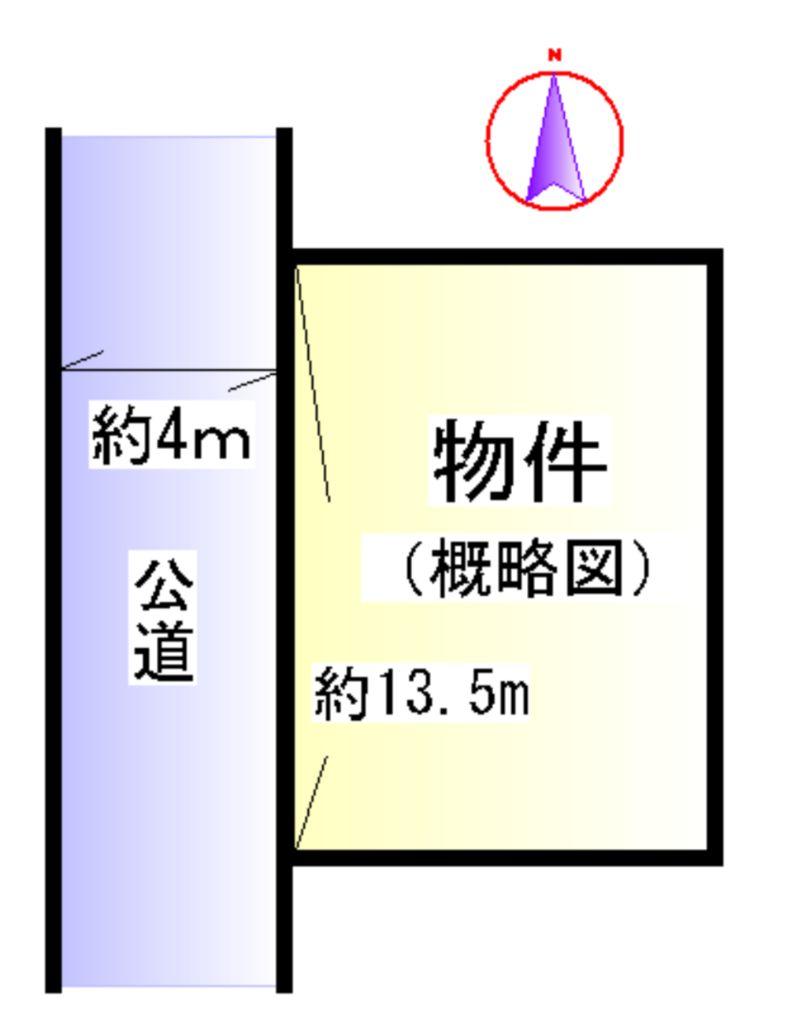 Compartment figure. Land price 7.5 million yen, Land area 132.76 sq m