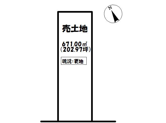 Compartment figure. Land price 6 million yen, Land area 671 sq m