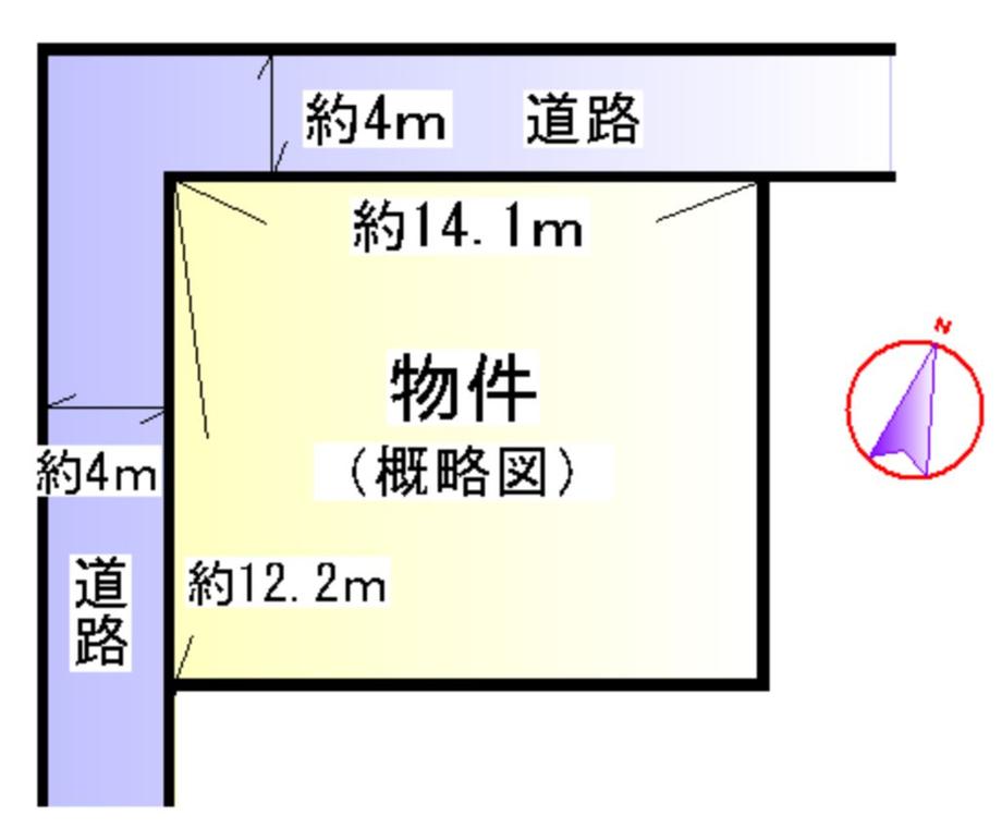 Compartment figure. Land price 6.8 million yen, Land area 172 sq m