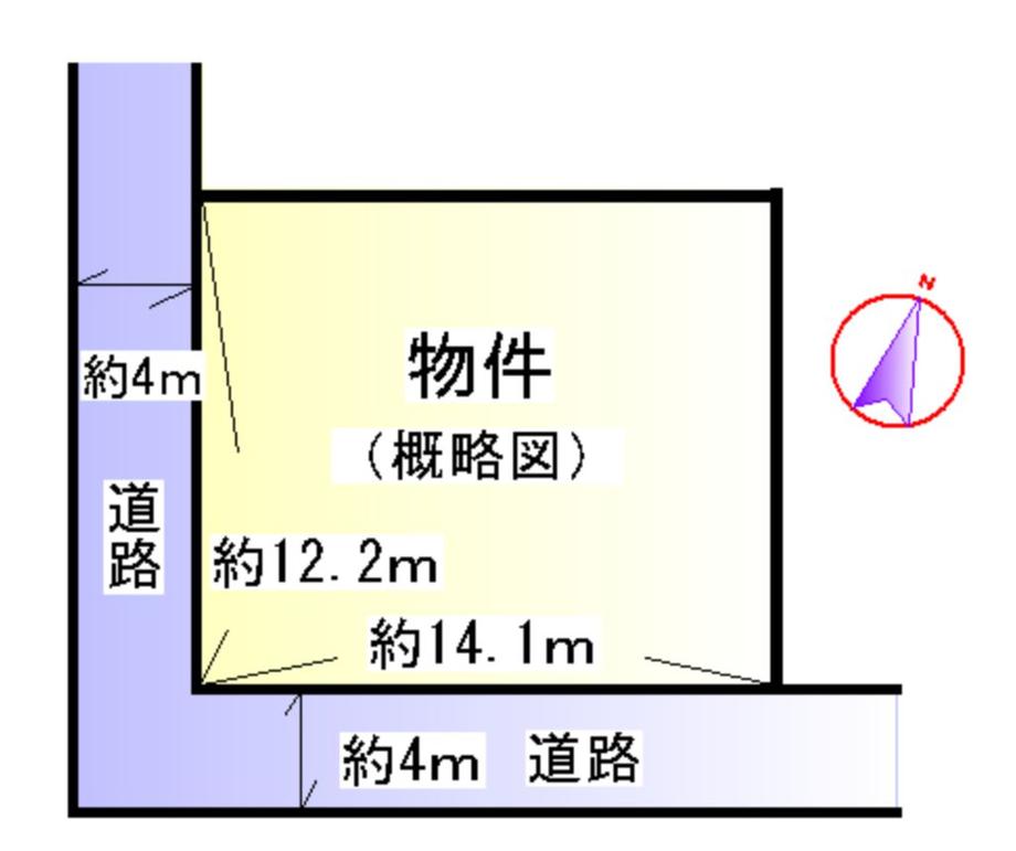Compartment figure. Land price 7.8 million yen, Land area 172 sq m