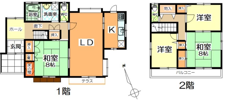 Floor plan. 19.3 million yen, 4LDK, Land area 235 sq m , Building area 116.75 sq m housing manufacturers is "Moroto House".