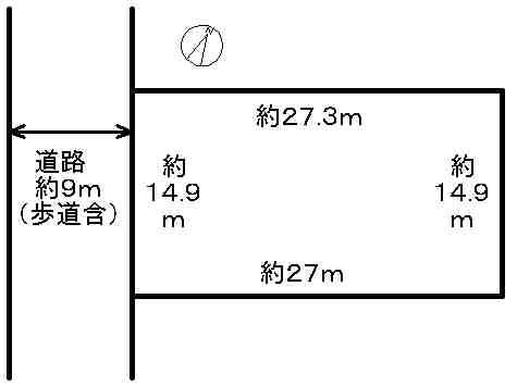 Compartment figure. Land price 11.8 million yen, Land area 407.69 sq m